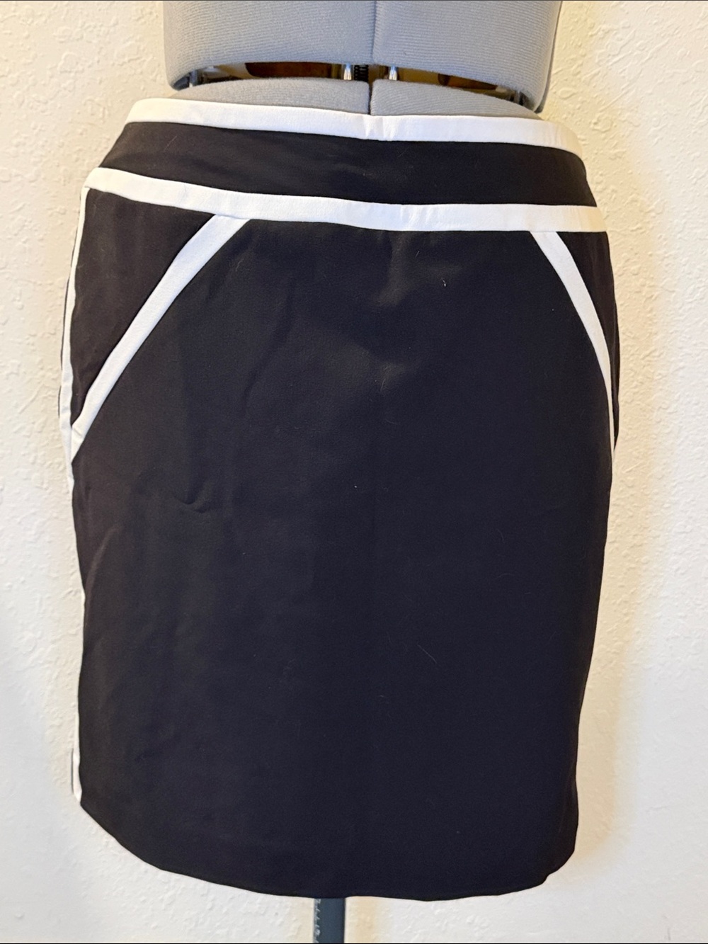 Worthington Black Pencil Skirt with White Trim